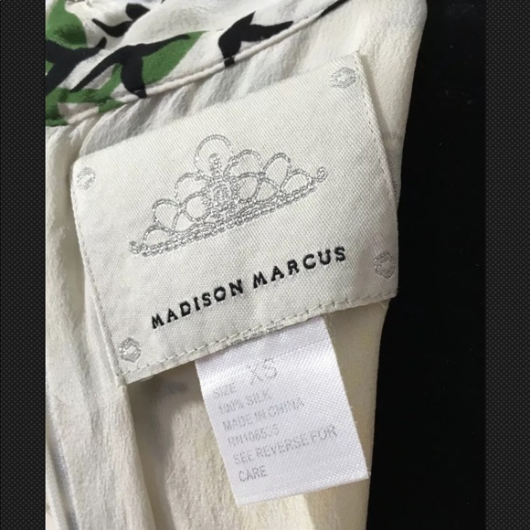 Madison Marcus Floral Silk Drop Waist Dress - Picture 6 of 6